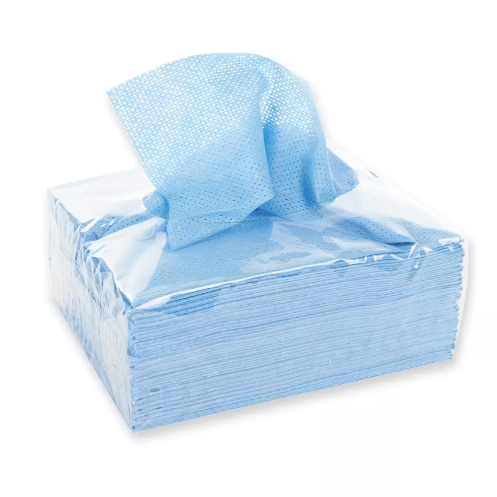 HygoClean 317536, Viscose/Polyester Polishing Cloths, Pleated, Blue, image 4