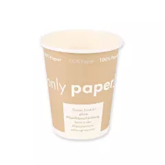 NATUREStar 403083, Organic Paper Coffee Cups, 200 ml / 8 oz, ø 80 mm