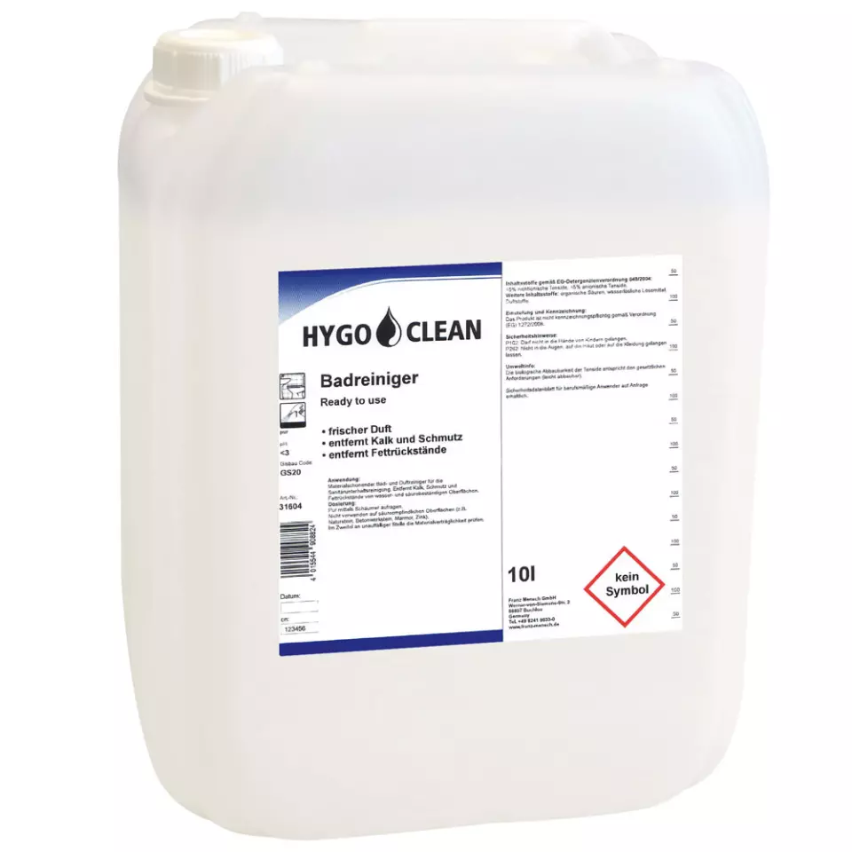 HygoClean 31604, Bathroom Cleaner, 10 l, Ready to Use, image 1, gallery thumbnail