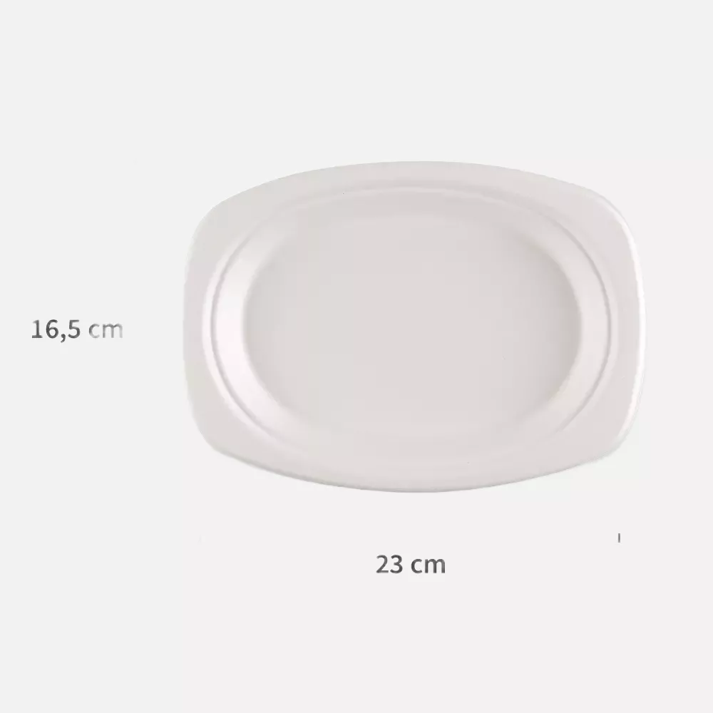 NATUREStar 41023, Oval Bagasse Plates, 230 x 165 mm, image 2