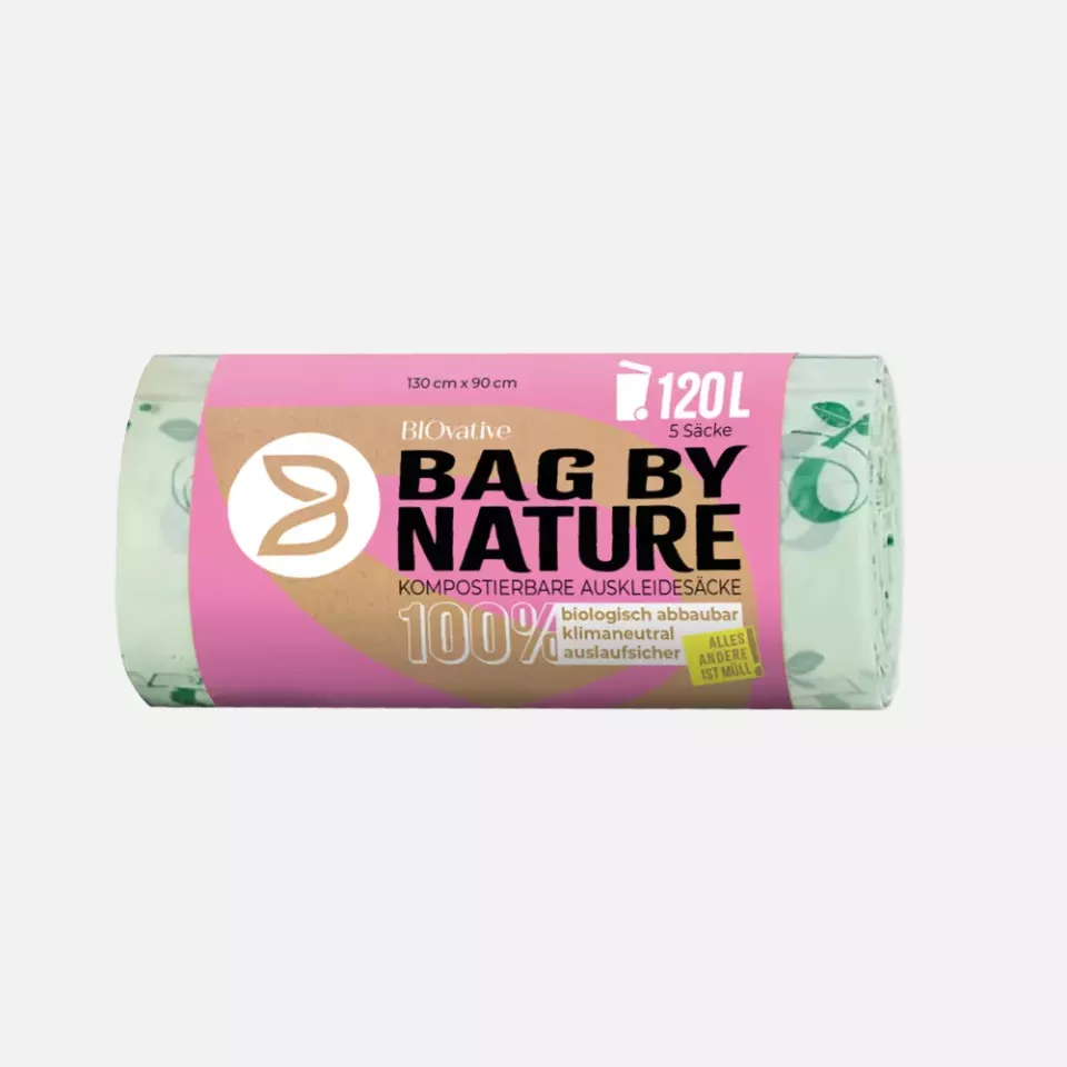 Franz Mensch 32295, Biodegradable Corn Starch Lining Bags, 120 l, Roll, image 1, gallery thumbnail