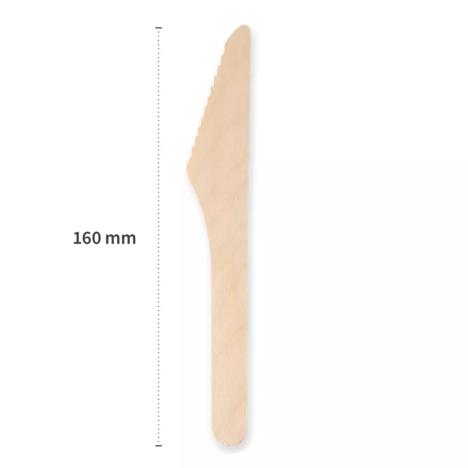 NATUREStar 38855, Organic Wood Knives, 160 mm, Dispenser Box, image 2, gallery thumbnail