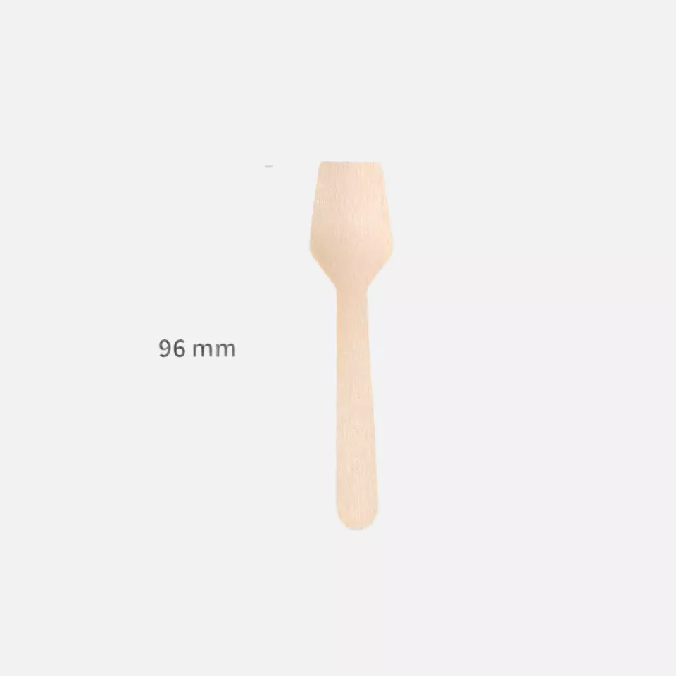 NATUREStar 388526, Organic Wood Ice Cream Spoons, 95 mm, FSC® 100%, Wax Coated, image 3, gallery thumbnail