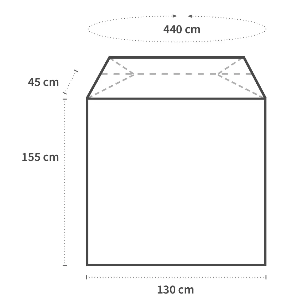 HygoStar 52040, LDPE Pallet Covers, 2000 x 1300 mm, ~36my, Transparent, image 3