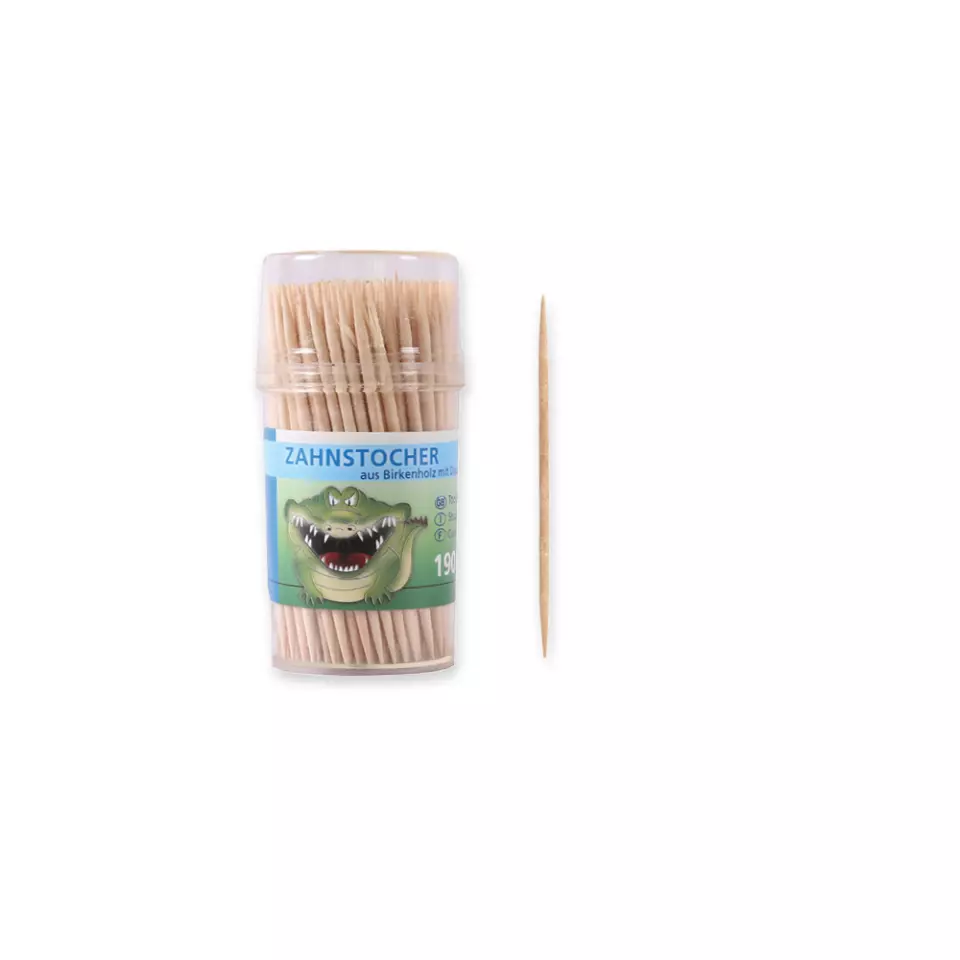 NATUREStar 38813, Organic Wood Toothpicks, 65 mm, Loose in Plastic Dispenser, image 8, gallery thumbnail