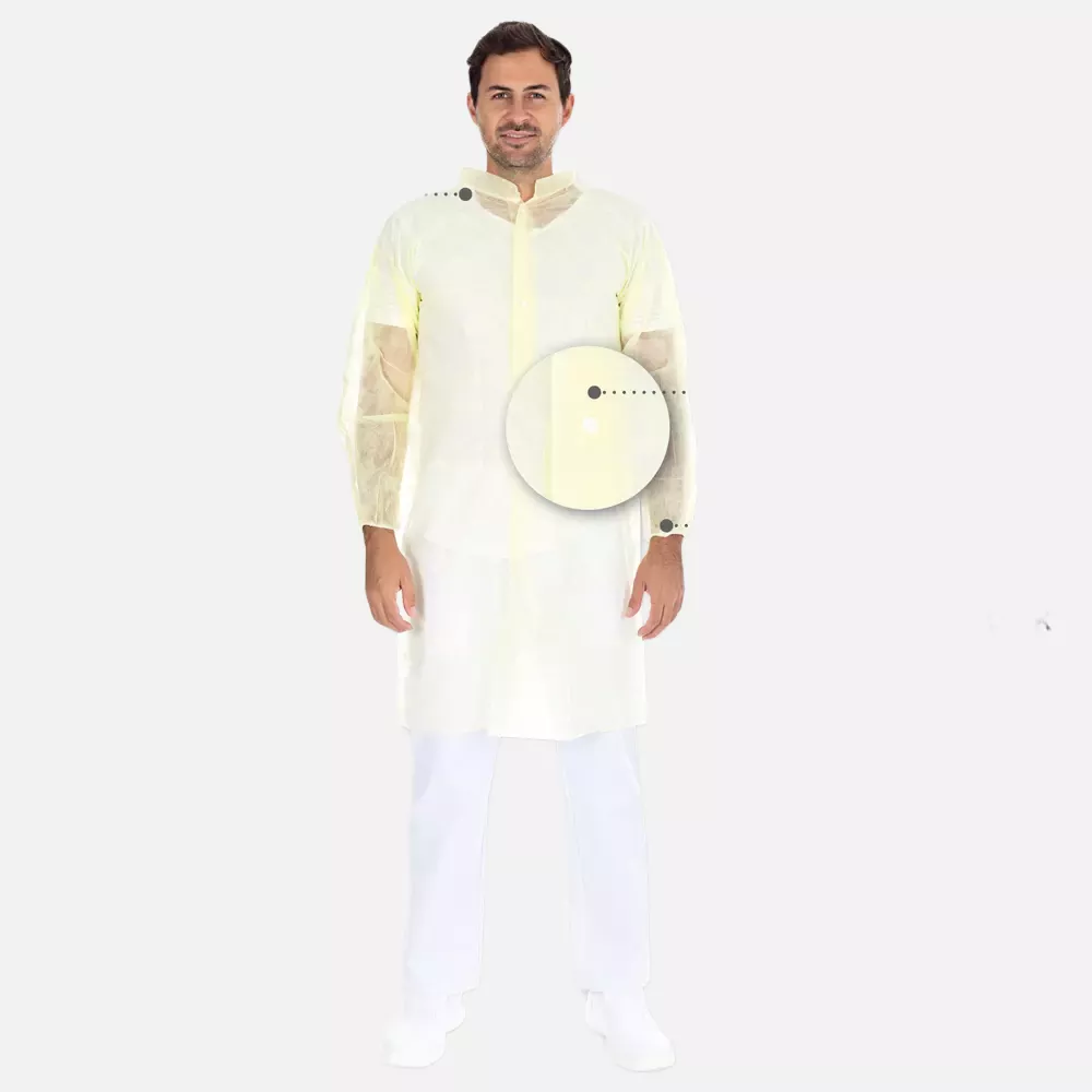 HygoNorm 27417, PP Visitor Gowns, Light, Push Buttons XXL, image 6