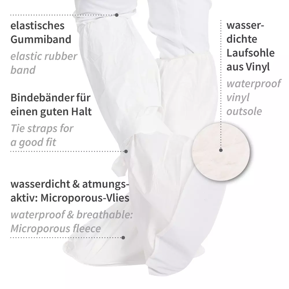 HygoStar 28418, Microporous Overboots, White, image 4