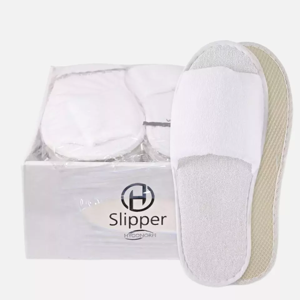 HygoNorm 555100, Classic Polyester Slippers, Open, White, image 1, gallery thumbnail