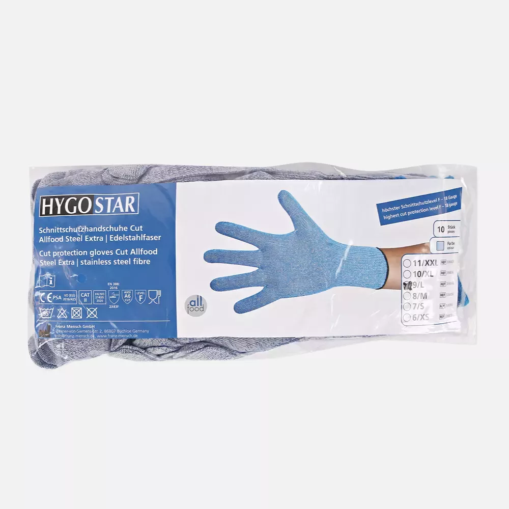HygoStar 336826, Allfood Steel Extra Cut Protection Gloves, Stainless Steel Fibre, image 3