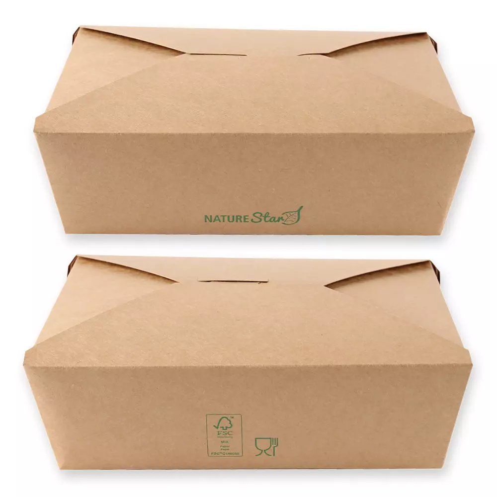 NATUREStar 417321, Menu Organic Food Boxes, 215 x 162 x 64 mm, kraft paper/PE, FSC®-mix, image 3