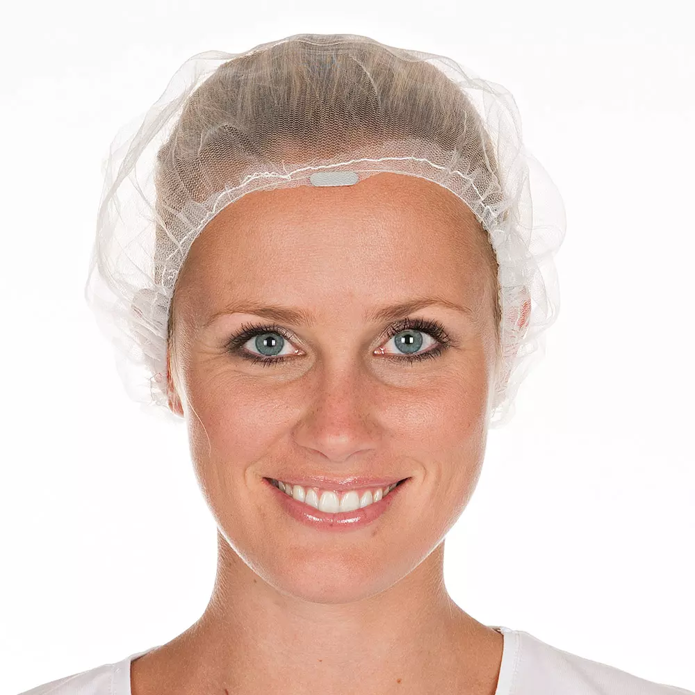 HygoStar 12497, Detect Detectable Nylon Bouffant Caps, ø 53 cm, White
