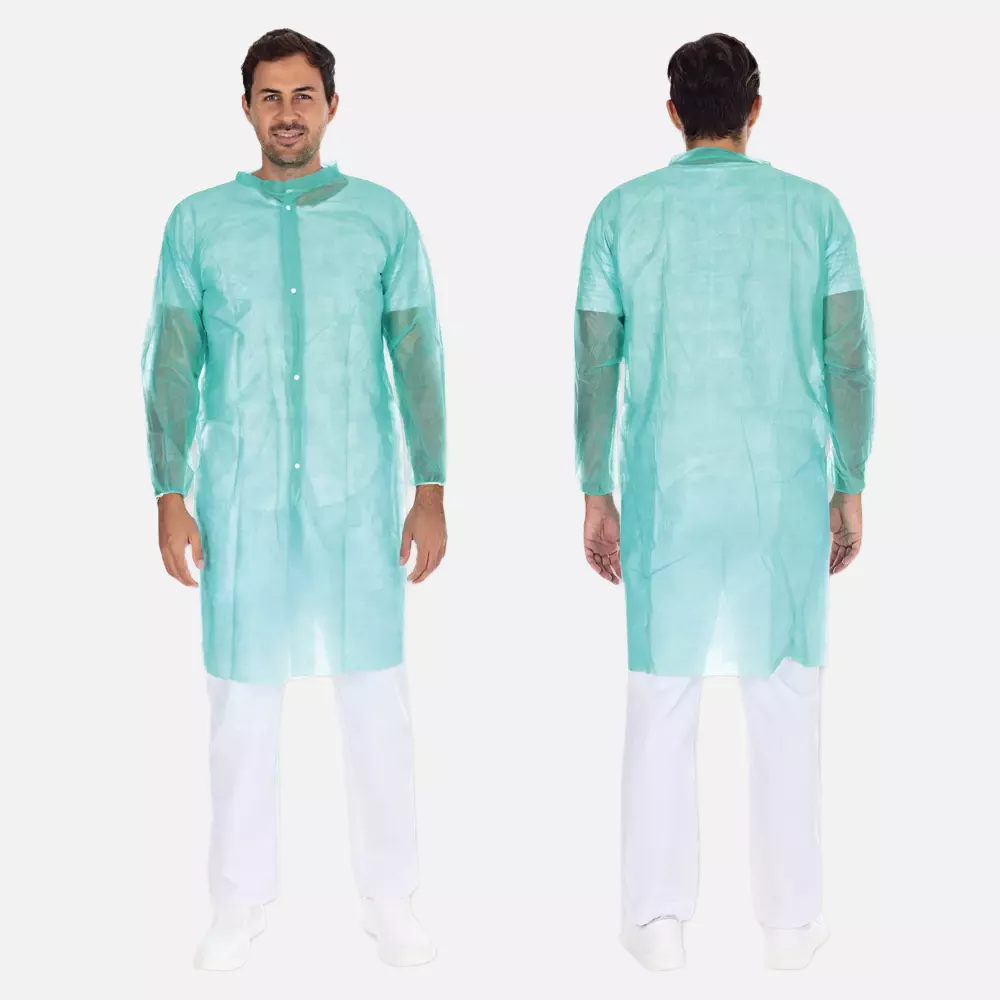 HygoNorm 27407, PP Visitor Gowns, Light, Push Buttons XL, image 1