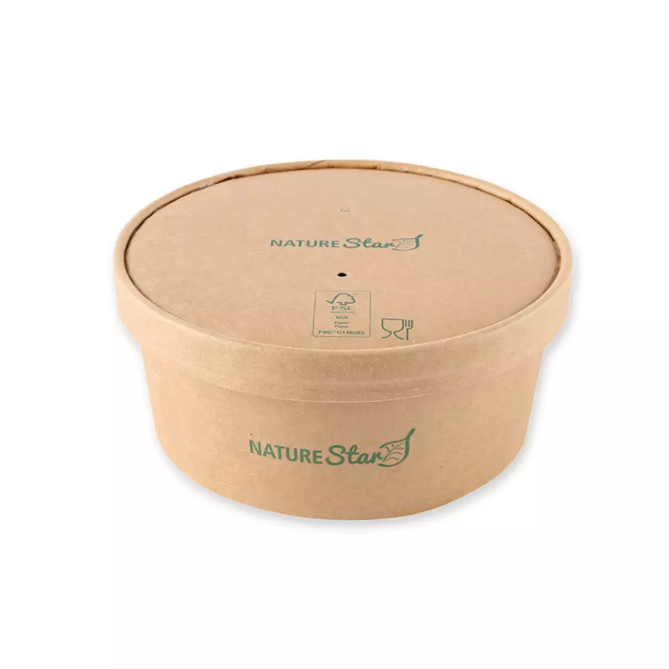 NATUREStar 417115, Caesar Organic Lids, ø 150 mm, kraft paper/PE, FSC®-mix, image 5, gallery thumbnail