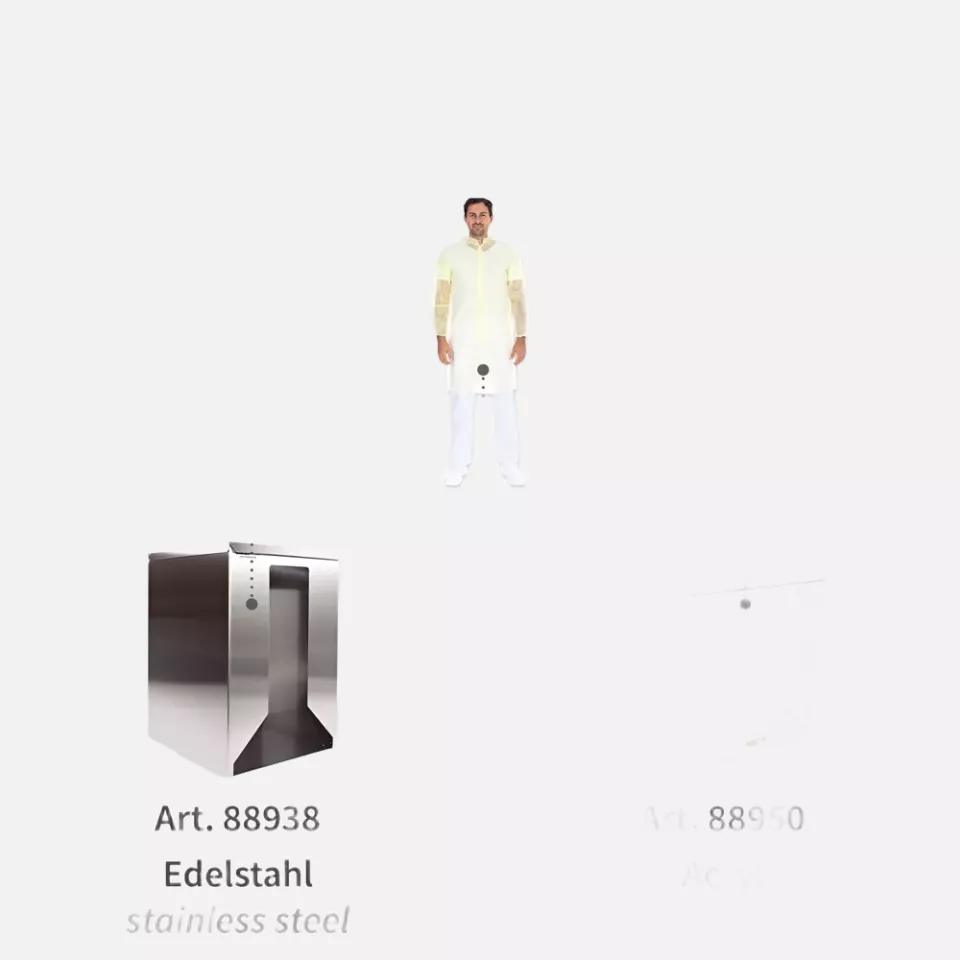 HygoNorm 27417, PP Visitor Gowns, Light, Push Buttons XXL, image 8, gallery thumbnail
