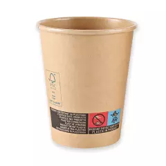 NATUREStar 407083, Kraft Coffee Cups, 200 ml / 8 oz, ø 80 mm, FSC®-Mix