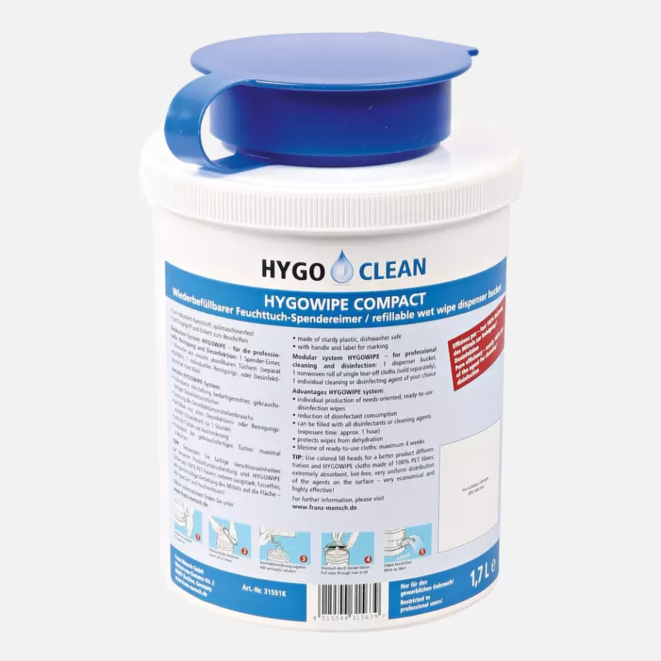 HygoClean 31551K, Hygowipe Compact Dispenser Bucket, PP, image 1, gallery thumbnail