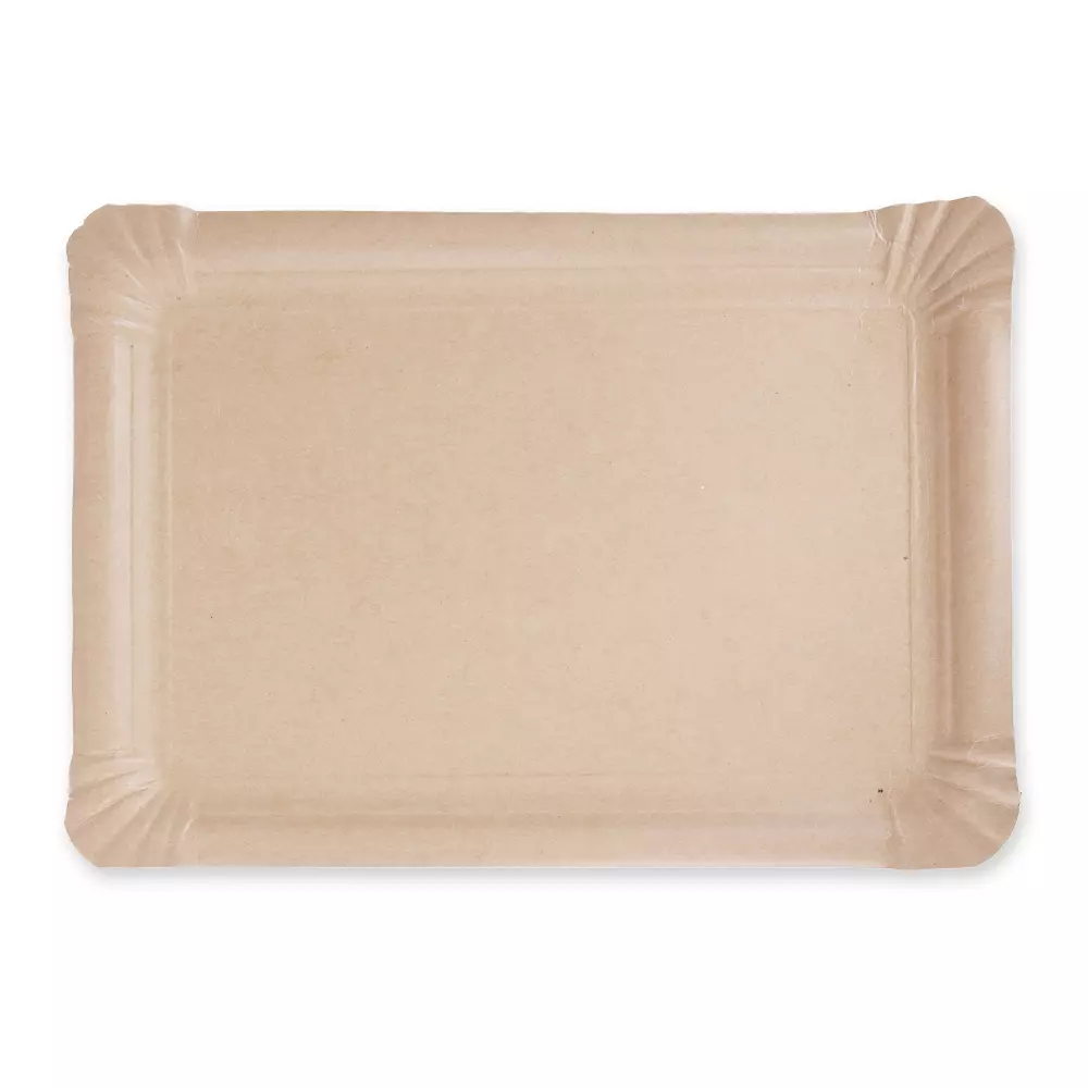Franz Mensch 415025, Organic Kraft Paper Plates, 210 x 300 mm, FSC®-mix, image 1