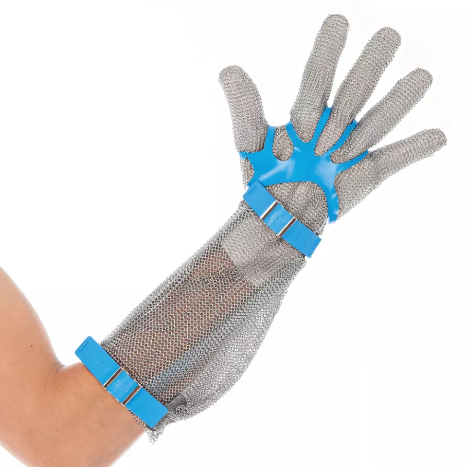 Hygostar 33533, Edelstahl-Kettengeflecht-Handschuh mit Stulpe, image 2, gallery thumbnail