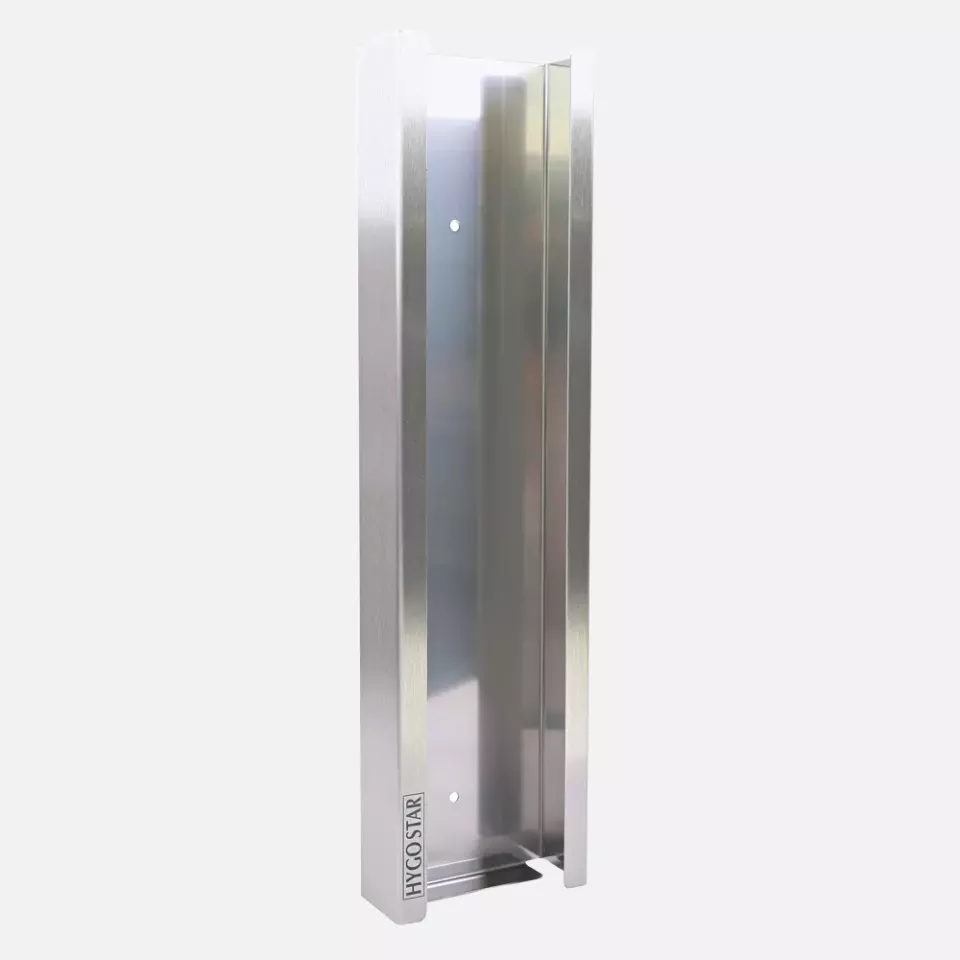 HygoStar 889414, Extra Safe Superlong Glove Dispenser, Stainless Steel, image 1, gallery thumbnail