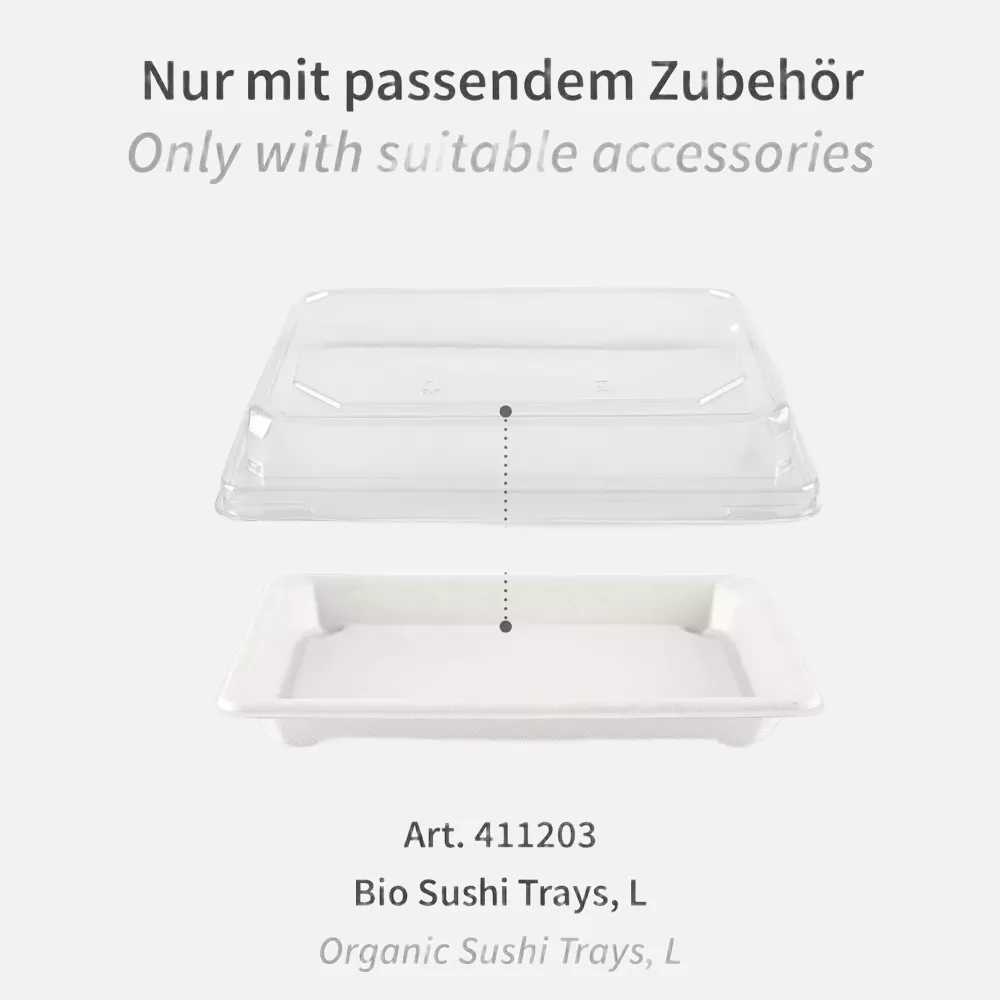 NATUREStar 400418, PET Sushi-Tray-Deckel, L, 188 x 130 x 30 mm, image 2