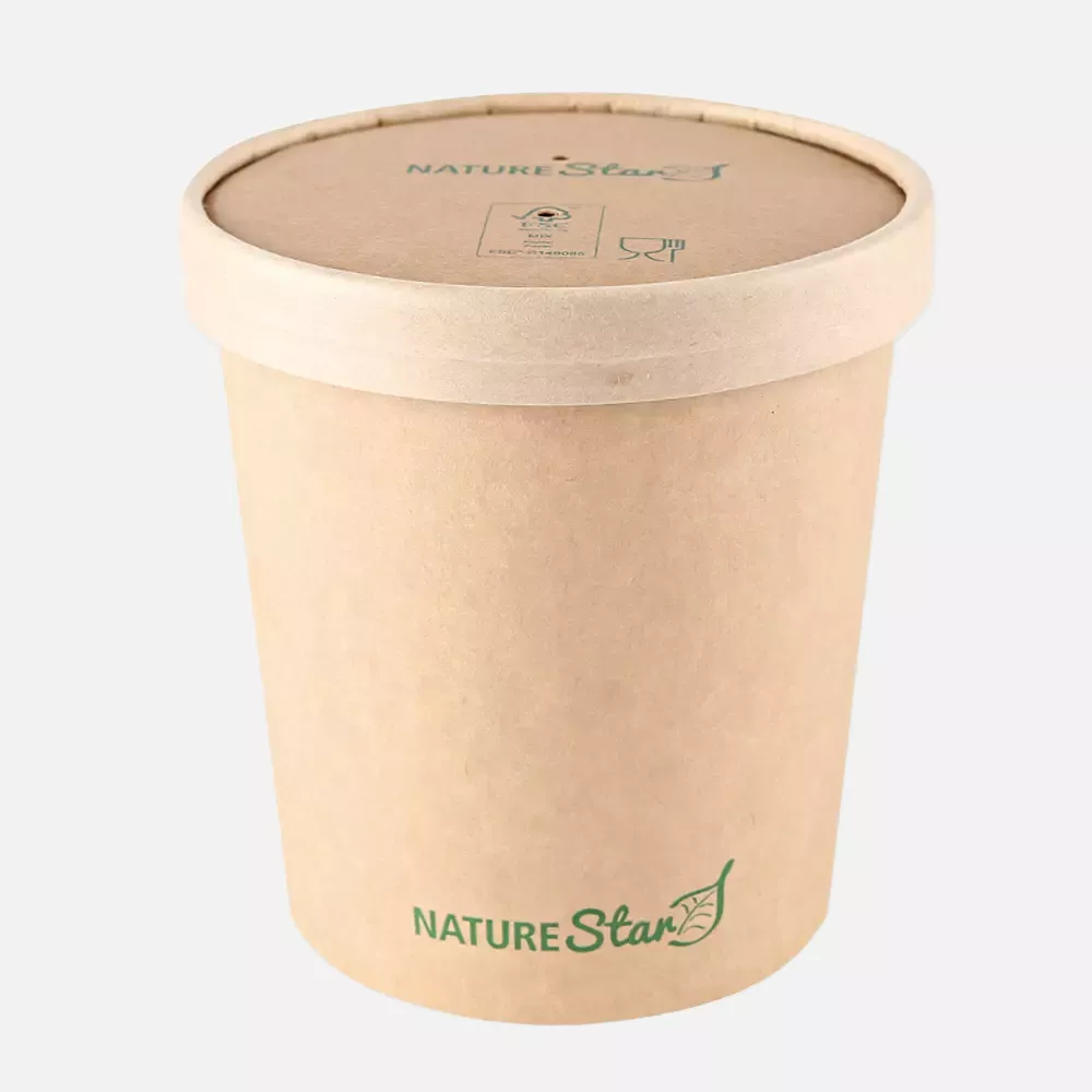 NATUREStar 417212, Minestrone Organic Lids, ø 116 mm, kraft paper/PE, FSC®-mix, image 4