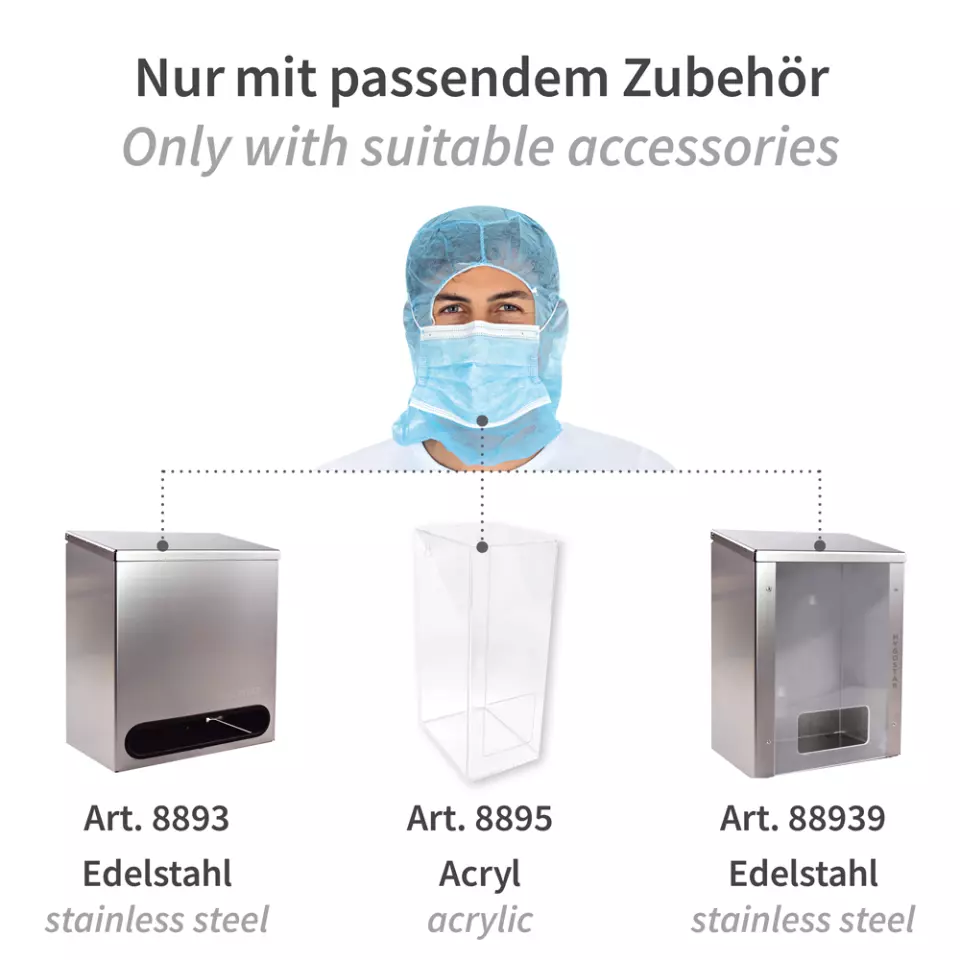 HygoStar 132061, Astro PP Caps with 3-Ply Face Mask, Blue, image 5, gallery thumbnail