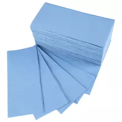HygoClean 30404, Recycled Paper Hand Towels, 2-ply, V/ZZ-fold, Blue