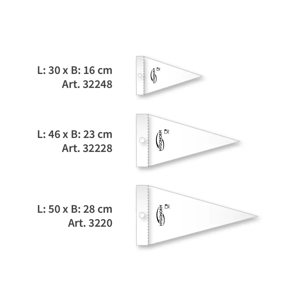 HygoNorm 32248, Blocked LDPE Pastry Tubes, 30 x 16 cm, Transparent, image 3