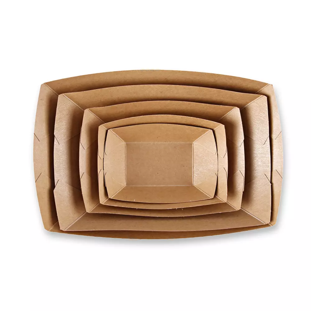NATUREStar 416590, Tasty Organic Kraft Paper/PLA Food Trays, 1200 ml, 224 x 140 x 58 mm, image 5