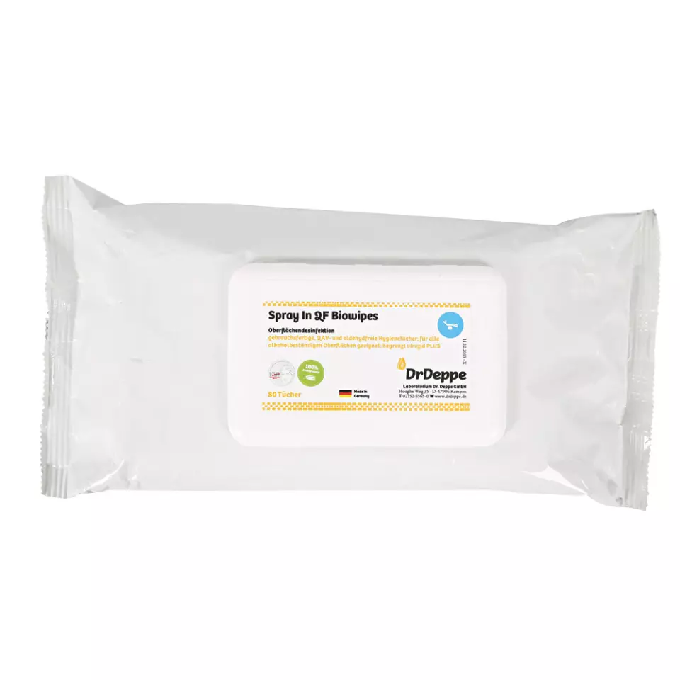 Franz Mensch 31531, Spray In QF Alcoholic Surface Disinfection Wipes, Cellulose, image 1, gallery thumbnail