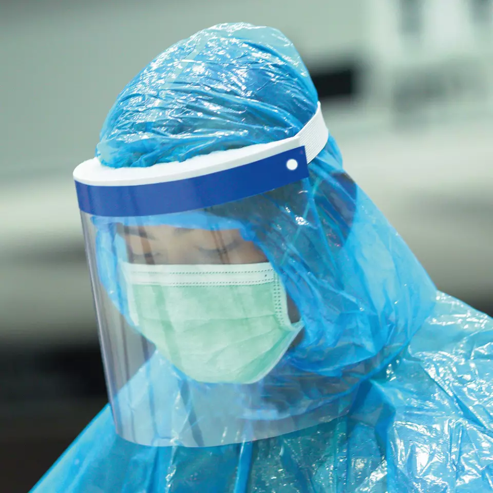 HygoStar 8520P, 3S PET Face Shield, Transparent, Economy Pack, image 5, gallery thumbnail