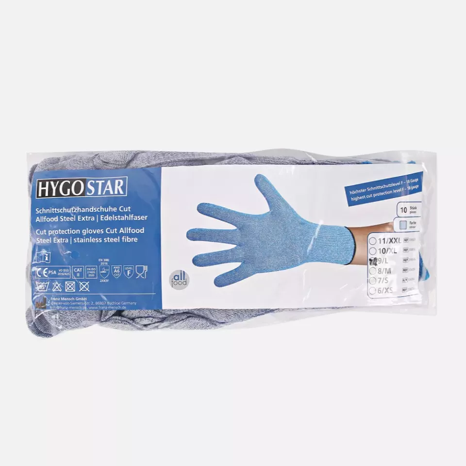 HygoStar 336826, Allfood Steel Extra Cut Protection Gloves, Stainless Steel Fibre, image 3, gallery thumbnail