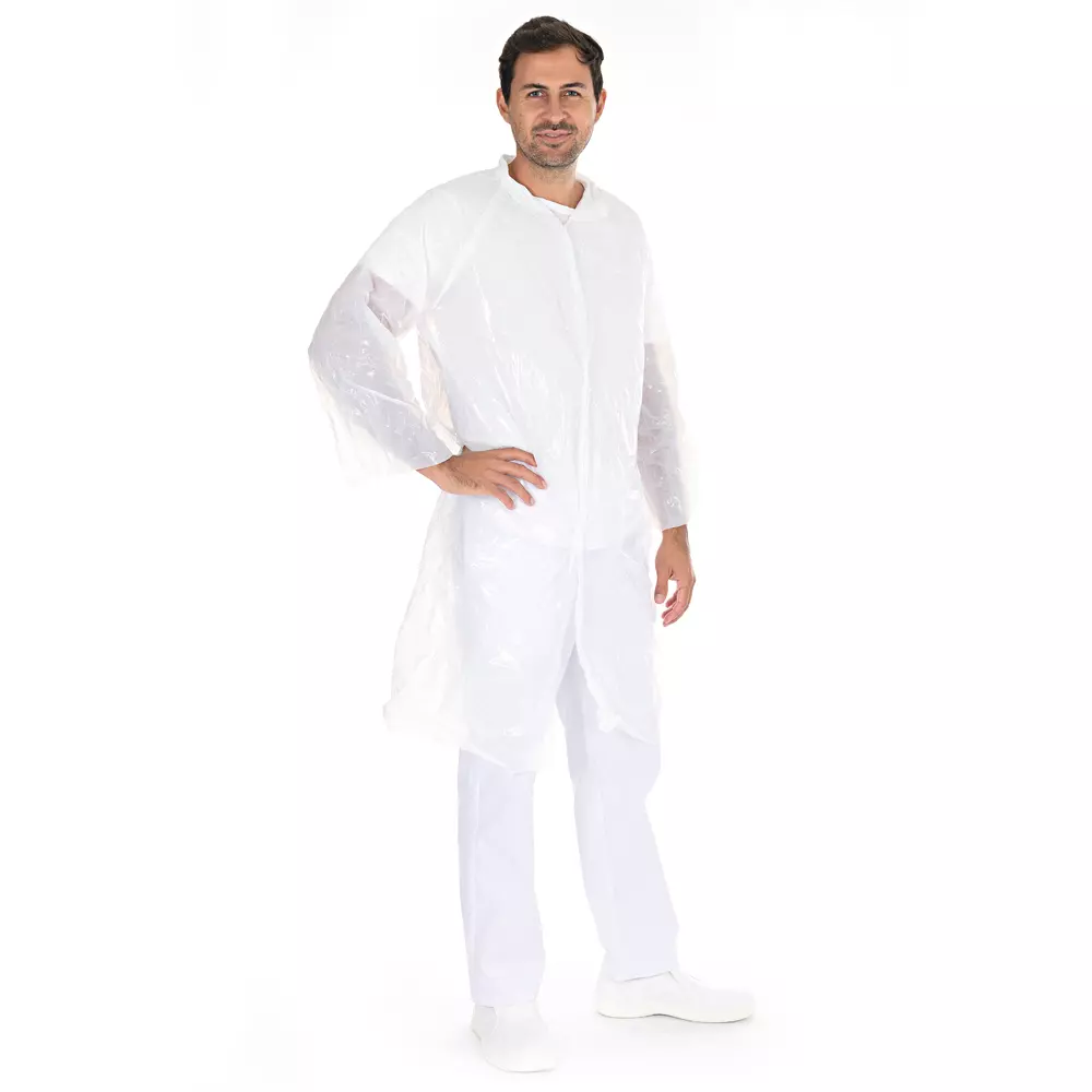HygoStar 2732, Visitor PE Gowns, Push Button, image 2