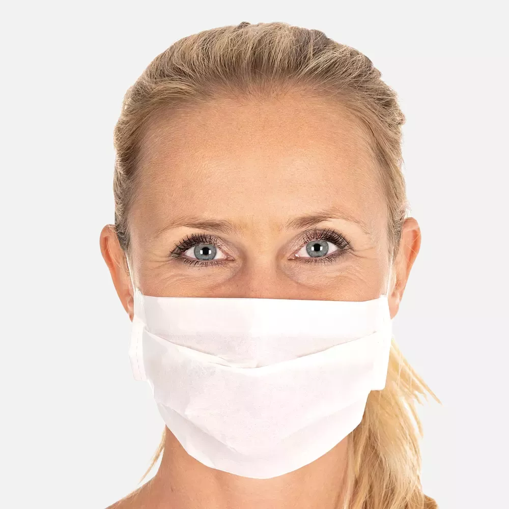 HygoStar 2910, Civil Use 2-Ply Paper Face Masks, White, image 1