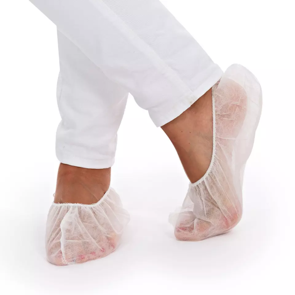 HygoStar 28741, Disposable PP Footies, 43-50, White, image 1, gallery thumbnail