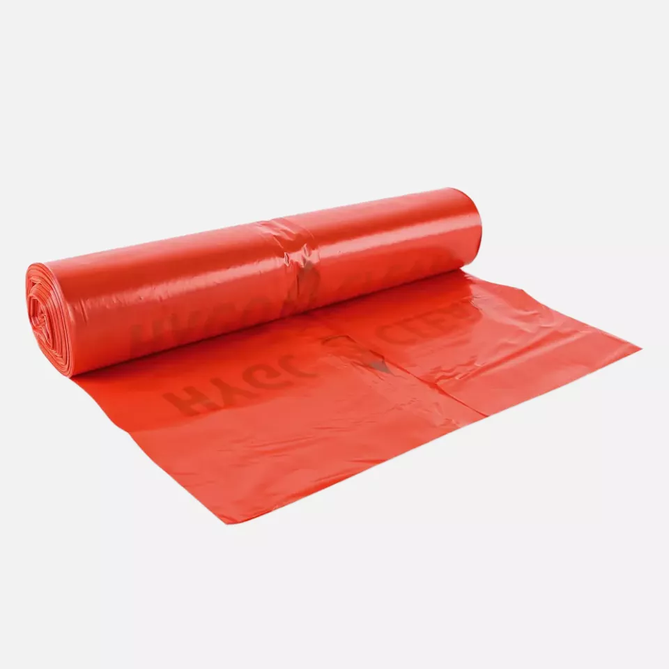 HygoClean 32555, Light LDPE Waste Bags, 120 l, Red, Roll, image 2, gallery thumbnail