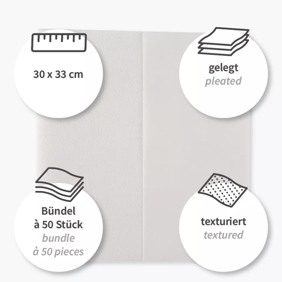 HygoClean 317421, Leichte Wischtücher, Airlaid, Gefaltet, Weiß, image 4, gallery thumbnail