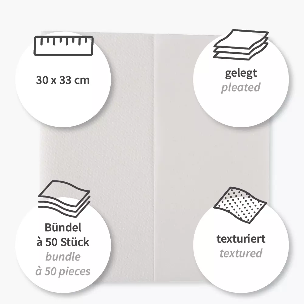 HygoClean 317421, Leichte Wischtücher, Airlaid, Gefaltet, Weiß, image 4