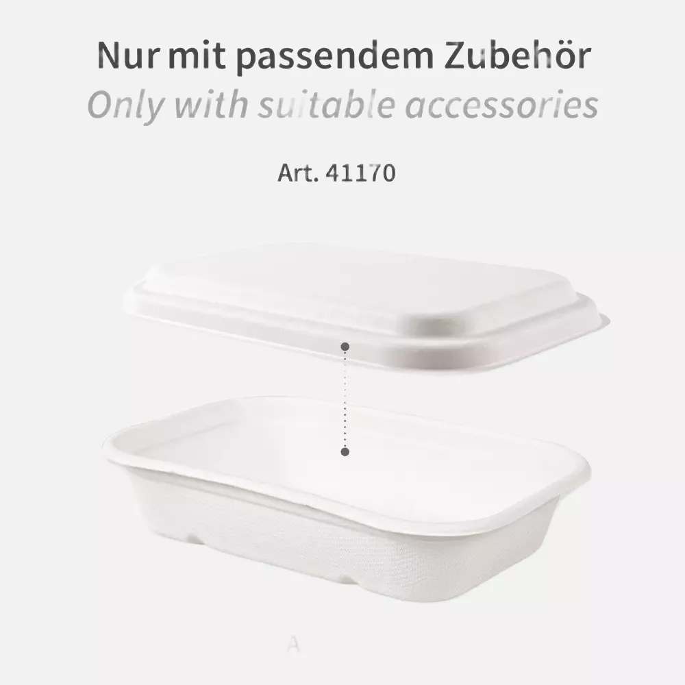 NATUREStar 41171, Puro Organic Bagasse Trays, 212 x 140 x 38 mm, 750 ml, image 3