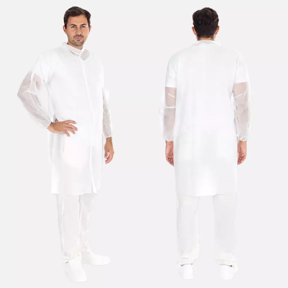 HygoStar 2742, PP Visitor Gowns with Velcro, XXXL, White, image 2, gallery thumbnail
