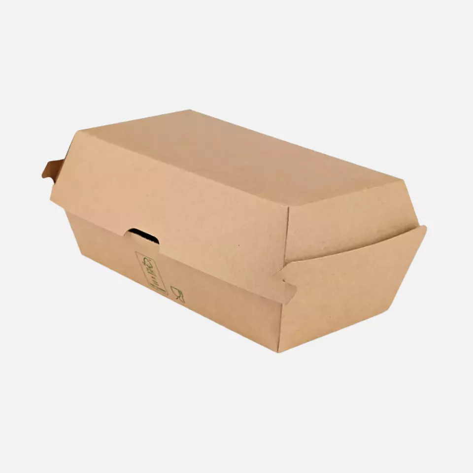 NATUREStar 417418, Club Organic Sandwich Boxes, 177 x 91 x 85 mm, Kraft Paper/PE, FSC®-Mix, image 1, gallery thumbnail