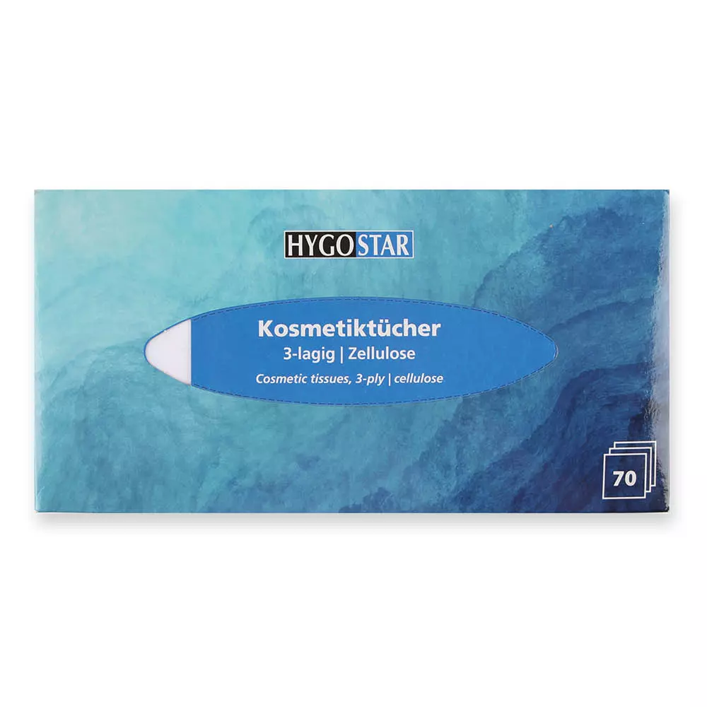 Hygostar 30472, 3-Ply Cellulose Cosmetic Tissues, White, image 1