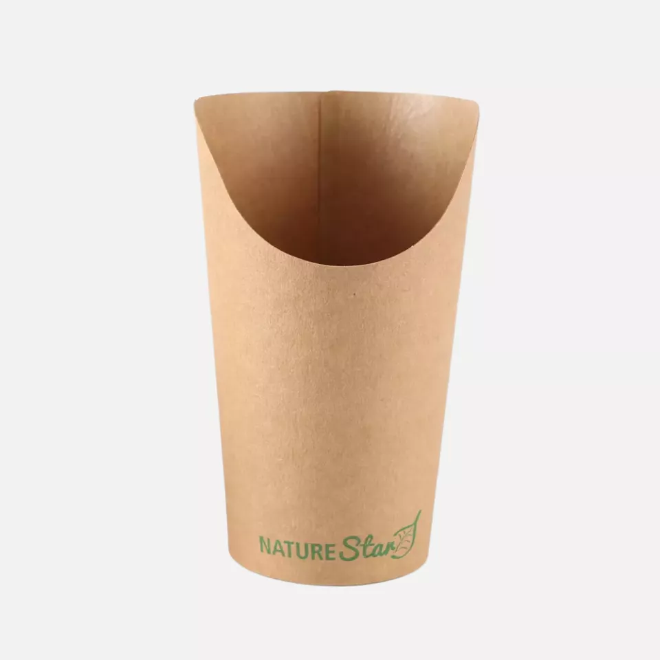 NATUREStar 416649, Kraft Paper/PLA Snack Cups, Wrap, 400 ml, ø 60 mm, 135 mm, image 3, gallery thumbnail