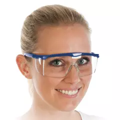 HygoStar 85106, Fit Safety Goggles, Polycarbonate, Blue