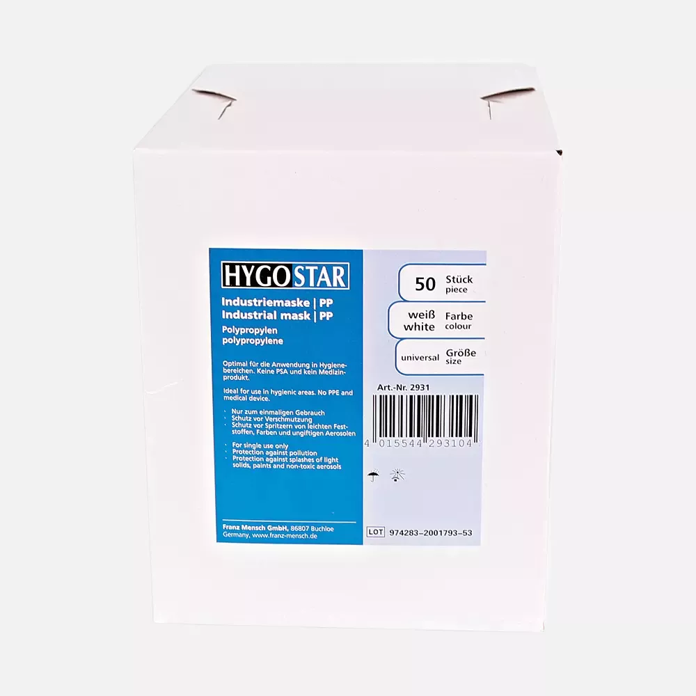 HygoStar 2931, Industry PP Masks, White, image 3