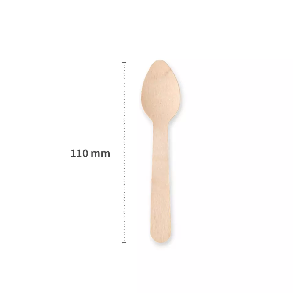 NATUREStar 38858, Wood Coffee Spoons, 110 mm, Organic, image 2, gallery thumbnail
