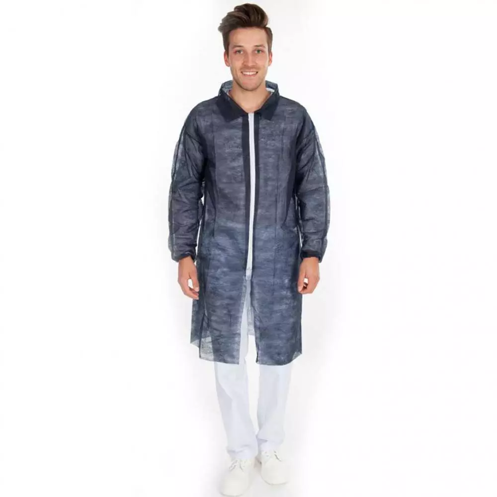 HygoNorm 274216, Eco PP Visitor Gowns with Zipper, XXXL, Blue, image 1