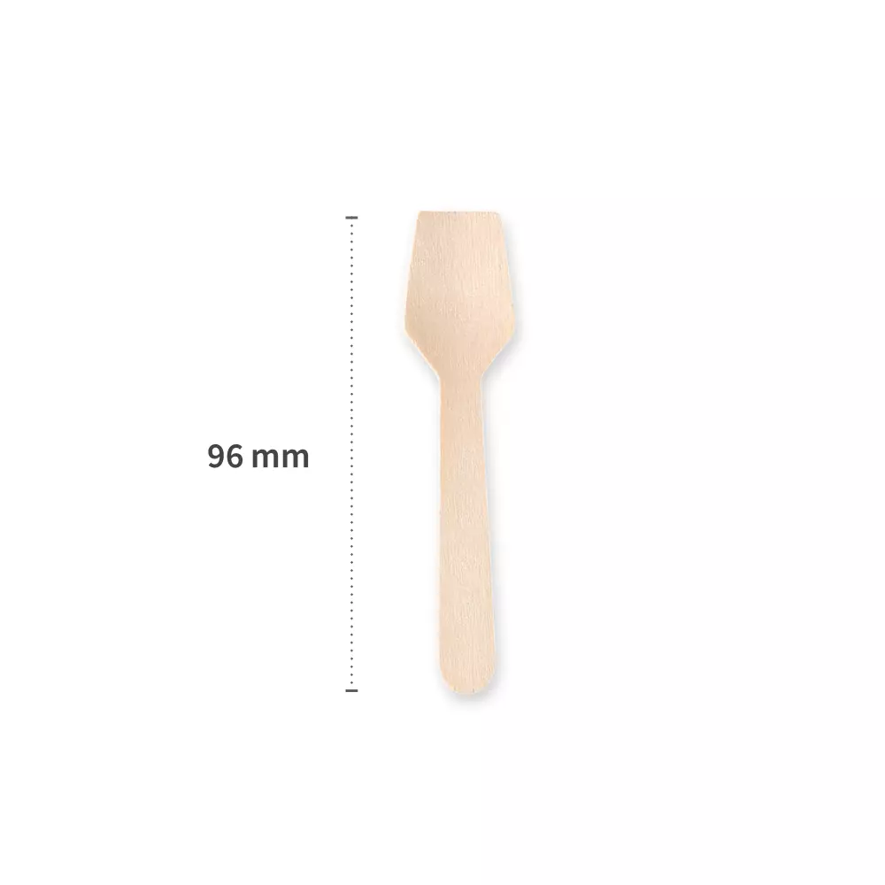 NATUREStar 388526, Organic Wood Ice Cream Spoons, 95 mm, FSC® 100%, Wax Coated, image 3