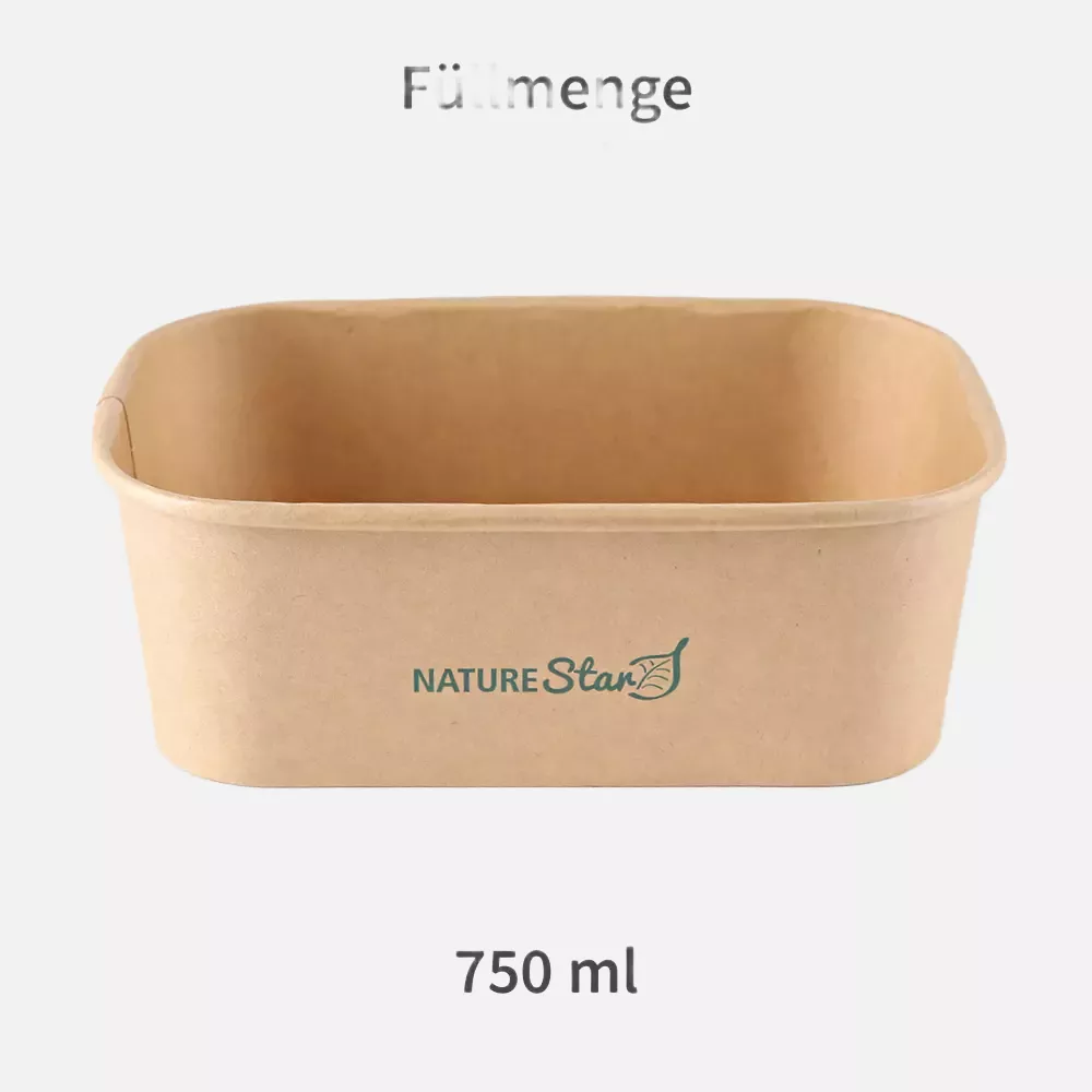 NATUREStar 417475, Organic Takeaway Trays, Kraft Paper/PE, 750 ml, 172 x 120 x 58 mm, FSC®-mix, image 2