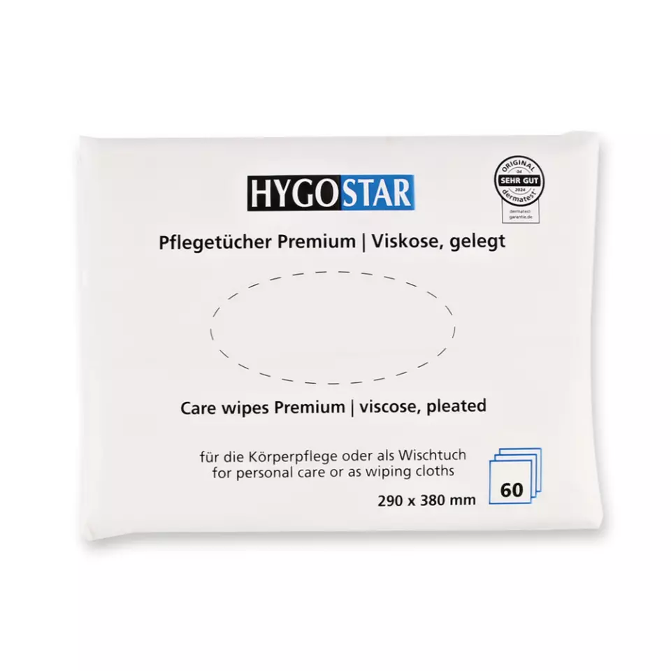 Hygostar 53620, Care Premium Pleated Viscose Wipes, 29 x 38 cm, White, image 2, gallery thumbnail